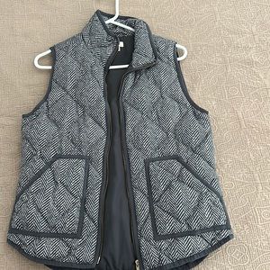 JCrew Factory Herringbone Puffer Vest
